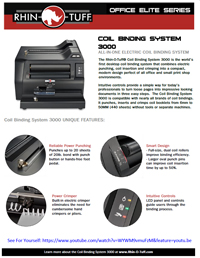 CBS 3000 Coil binding system