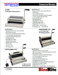 Tamerica Combination Machines