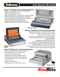 Fellowes Comb Binding