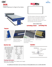 GBC Flatbed Applicator