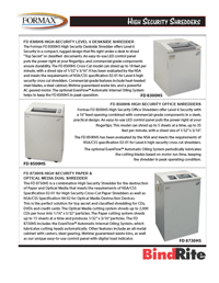 Formax High Security Shredders