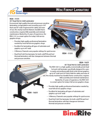 Royal Sovereign Wide Format Laminators