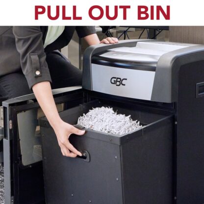 WSM177002 GBC® Momentum Paper Shredder, X18-12, Super Cross-Cut, P-4, Anti-Jam, 18 Sheets Pull Out Bin