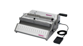 Renz - SRW 360 Comfort Plus // Electric 3:1 wire comb binding machine. 360 mm working width. Binds up to 135 sheets. QSA function for quick deactivation of punching pins.