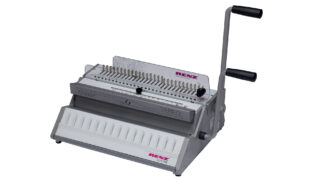 Renz - ECO S 360 // Manual 2:1 wire comb binding machine. 360 mm working width. Binds up to 340 sheets. QSA function for quick deactivation of punching pins.